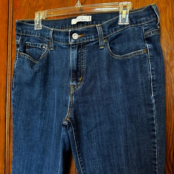 EUC Levi’s 505 Straight Leg Jeans Dark Wash Denim 12 Western Rodeo Y2K 2010 - Picture 2 of 7